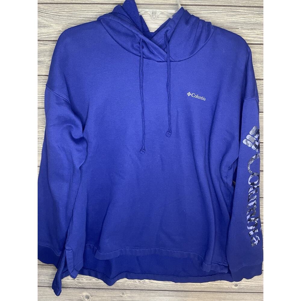 Women's Columbia Trek Special Graphic Hi-Low Hem Hoodie XL Dark Sapphire